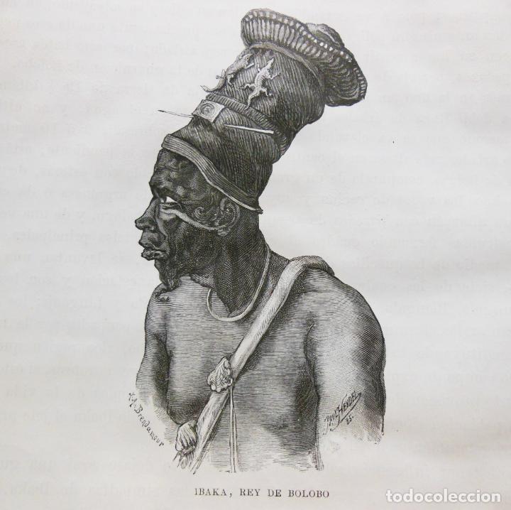 Arte: IBAKA, REY DE BOLOBO. EL CONGO. 1890