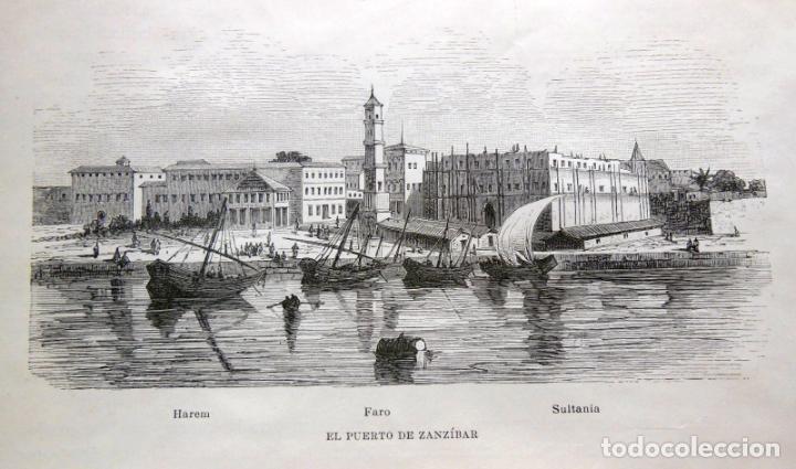 Arte: EL PUERTO DE ZANZ&Iacute;BAR. EL CONGO. 1890
