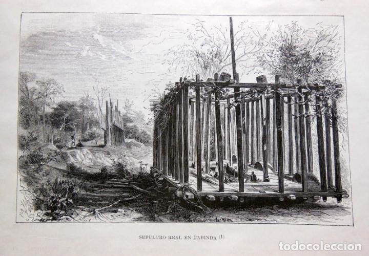 Arte: SEPULCRO REAL EN CABINDA. EL CONGO. 1890