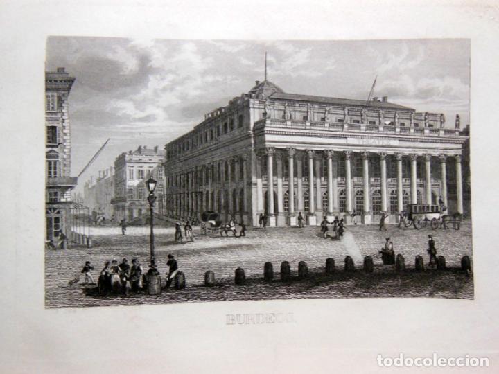 Arte: Antiguo Grabado - Old Engraving : BURDEOS. A ROCA