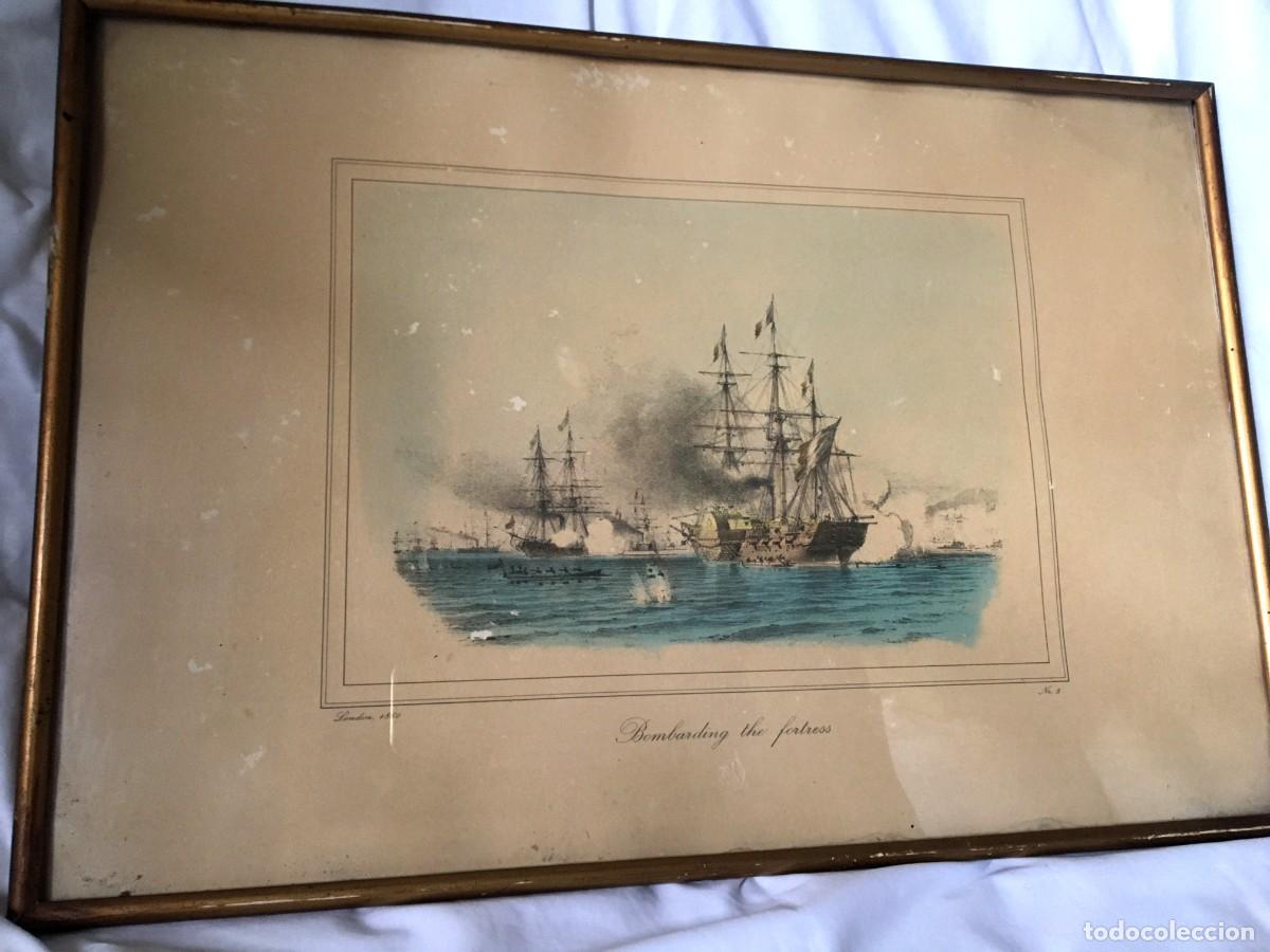 Arte: Grabado de batalla naval - Foto 2