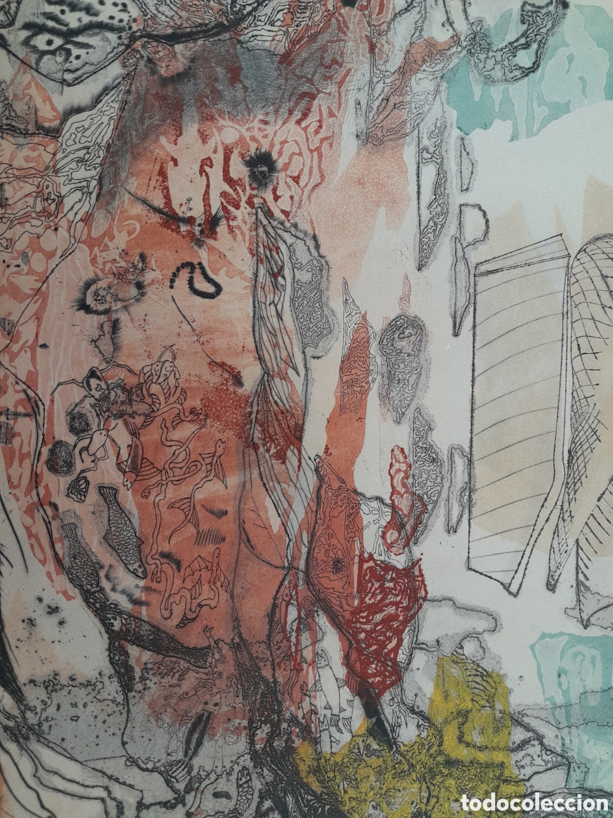Arte: AGUAFUERTE. S.XX. MARINA. - Foto 3
