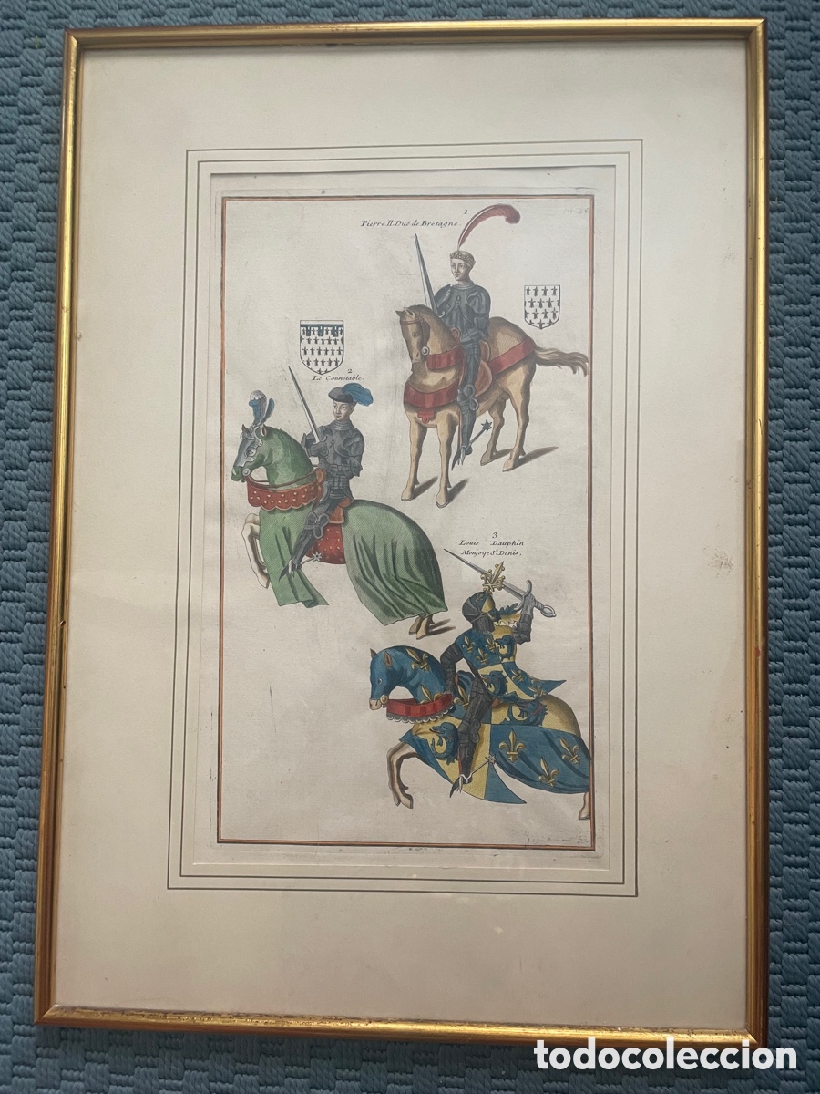 Arte: Litograf&iacute;a del duque de breta&ntilde;a - Foto 1