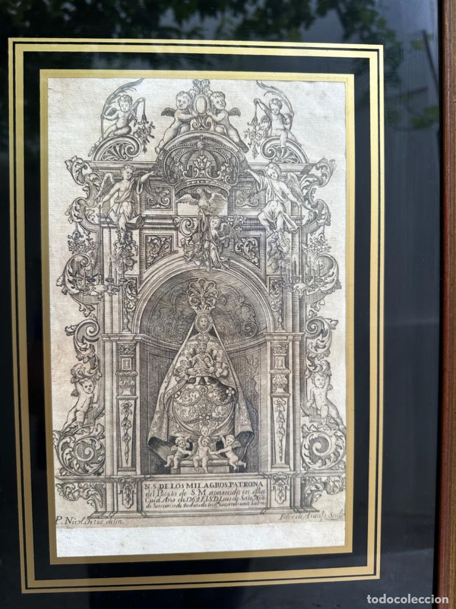 Arte: Antiguo grabado virgen de los Milagros - Foto 2