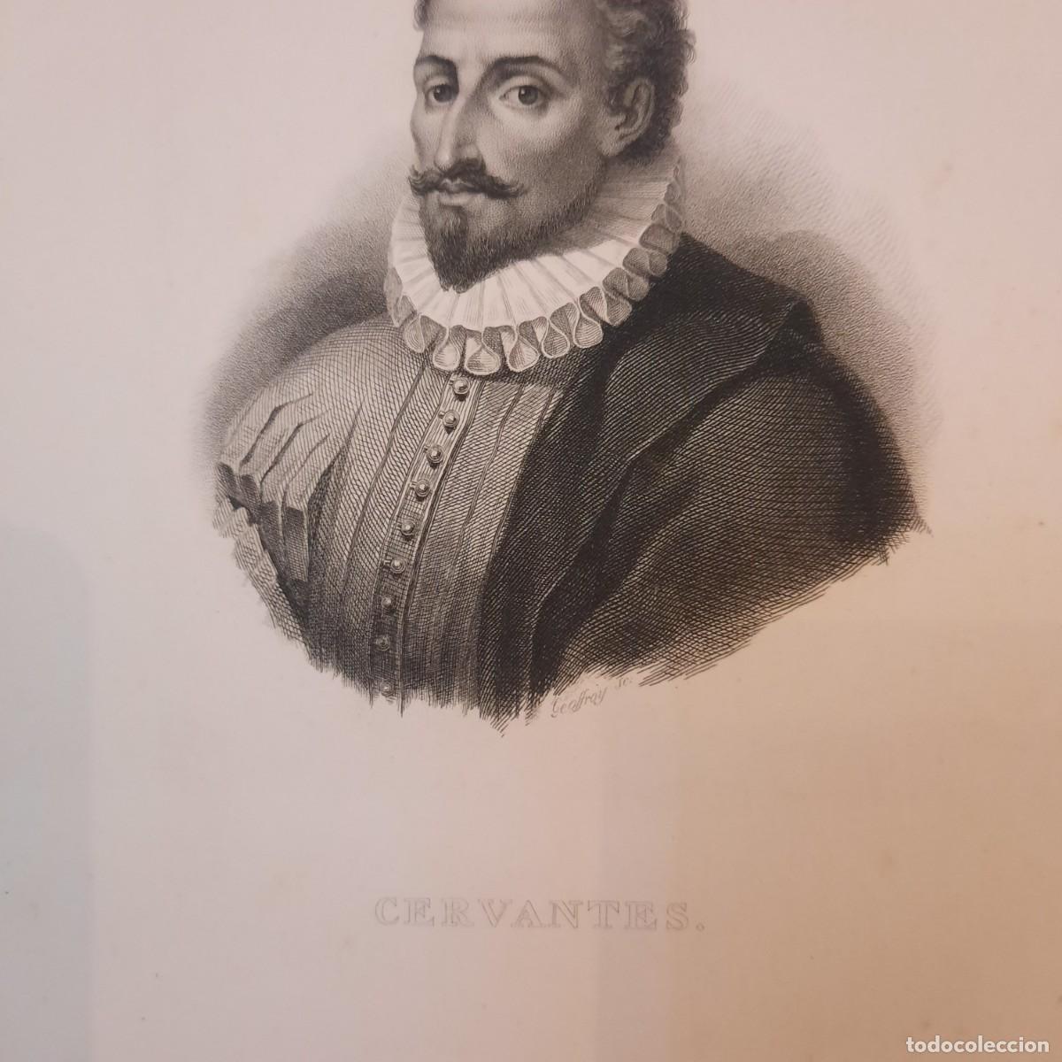 Arte: Grabado de Miguel de Cervantes Saavedra - Foto 2