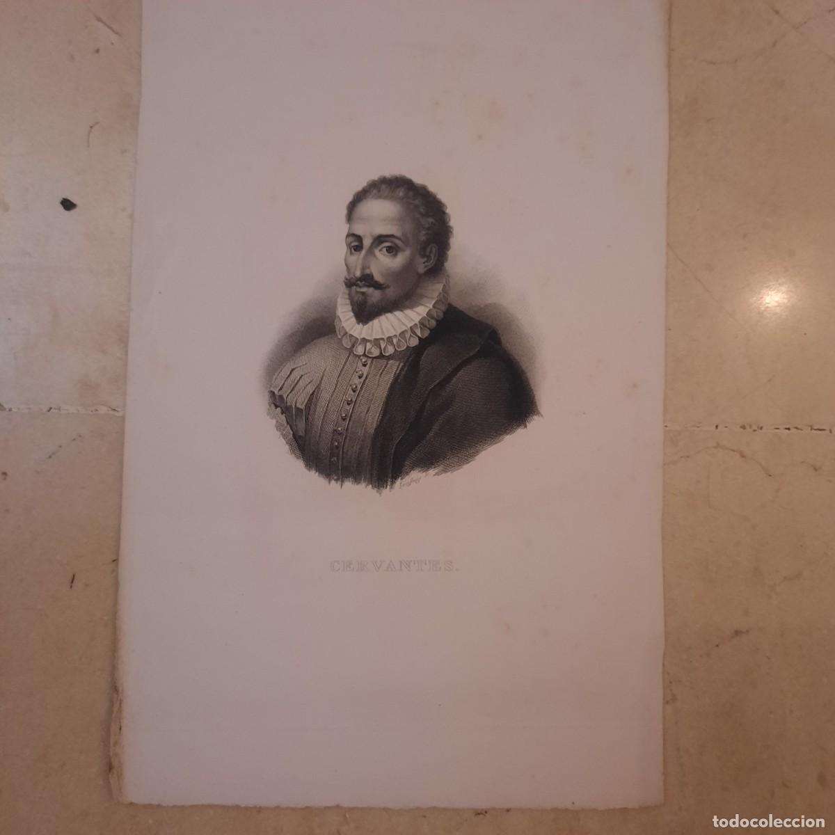 Arte: Grabado de Miguel de Cervantes Saavedra - Foto 3
