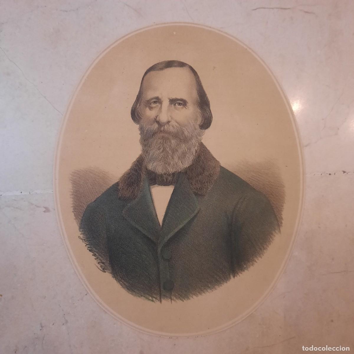 Arte: Litografia de Giuseppe Garibaldi - Foto 1