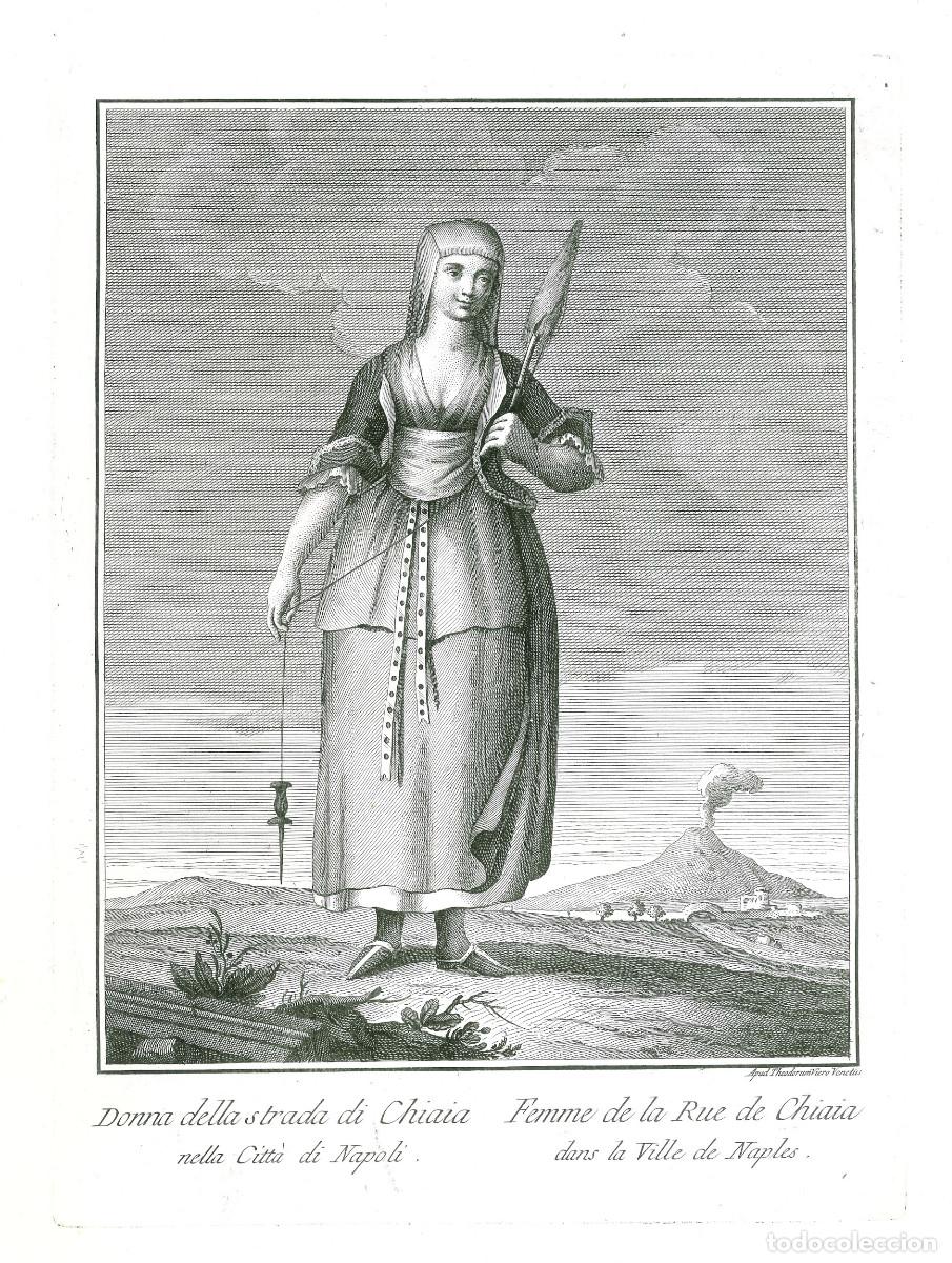 Arte: TEODORO VIERO - MUJER DE N&Aacute;POLES - 1791 - Foto 1