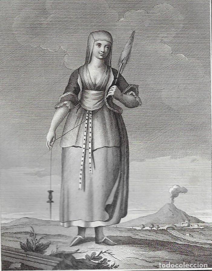Arte: TEODORO VIERO - MUJER DE N&Aacute;POLES - 1791 - Foto 2