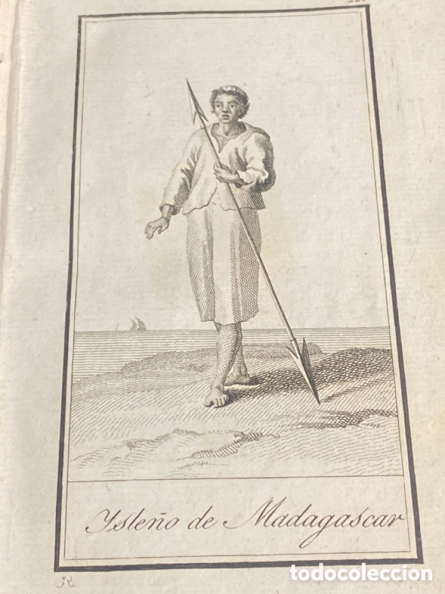 Arte: GRABADOS 1799. ISLE&Ntilde;OS (YSLE&Ntilde;O E YSLE&Ntilde;A) DE MADAGASCAR - Foto 3