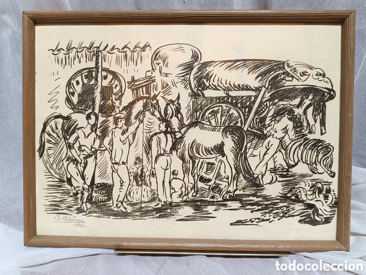 Arte: Grabado de Benjam&iacute;n Palencia 1960 - Foto 3