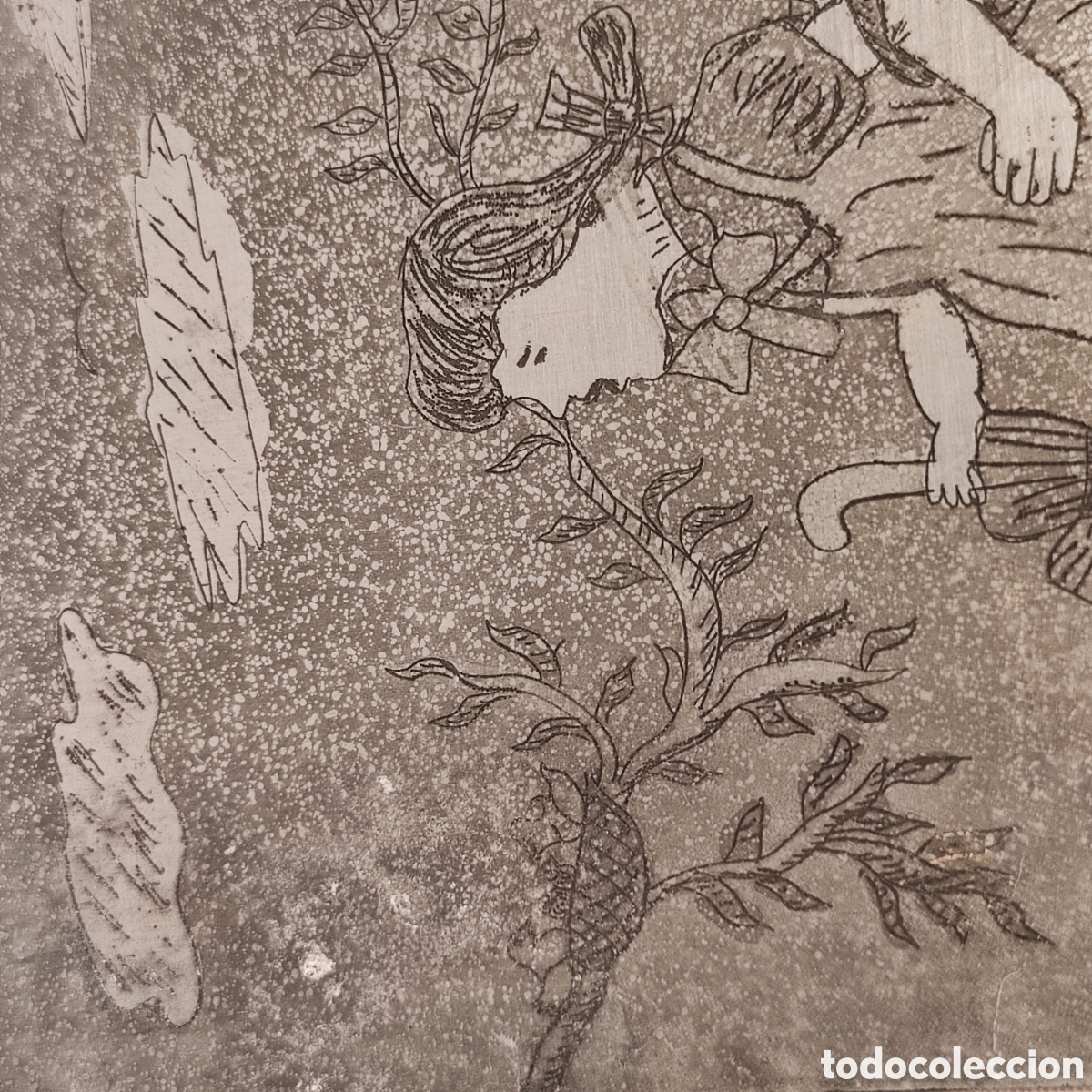 Arte: ANTIGUA PLANCHA PARA GRABADO - Foto 6