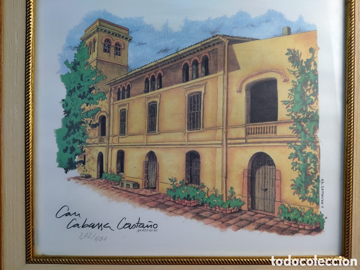 Arte: S.SOLIVELLES 97 / Grabado numerado 272/500 titulado Can cabassa casta&ntilde;o