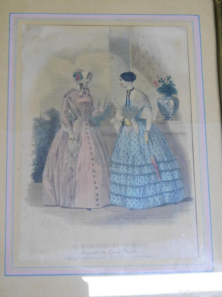 Arte: PAREJA DE GRABADOS - JULES DAVID - Foto 2