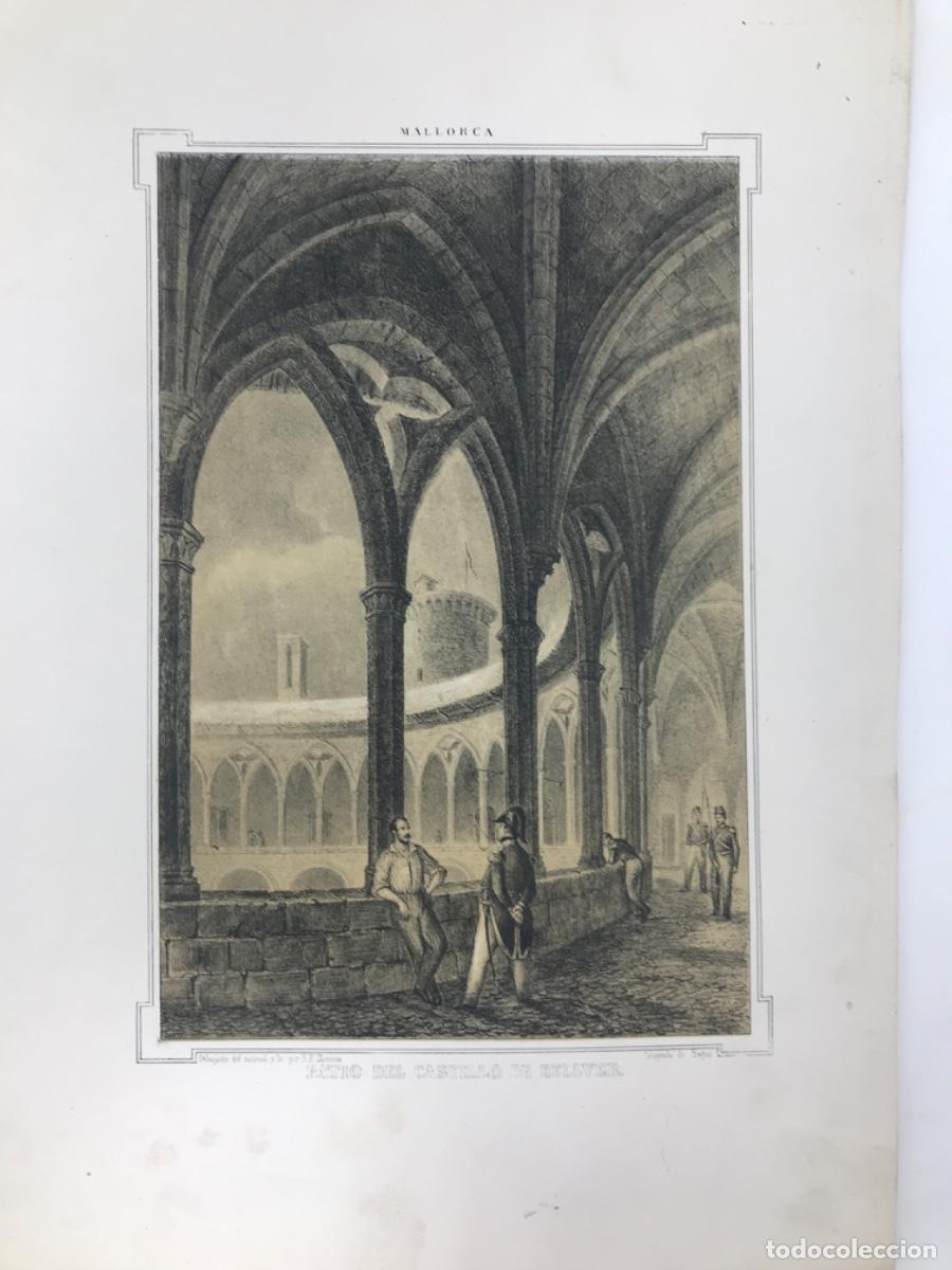 Arte: Grabado del patio interior del Castillo de Bellver - Foto 2
