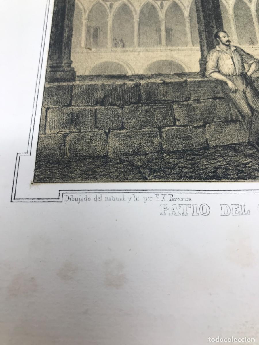 Arte: Grabado del patio interior del Castillo de Bellver - Foto 4