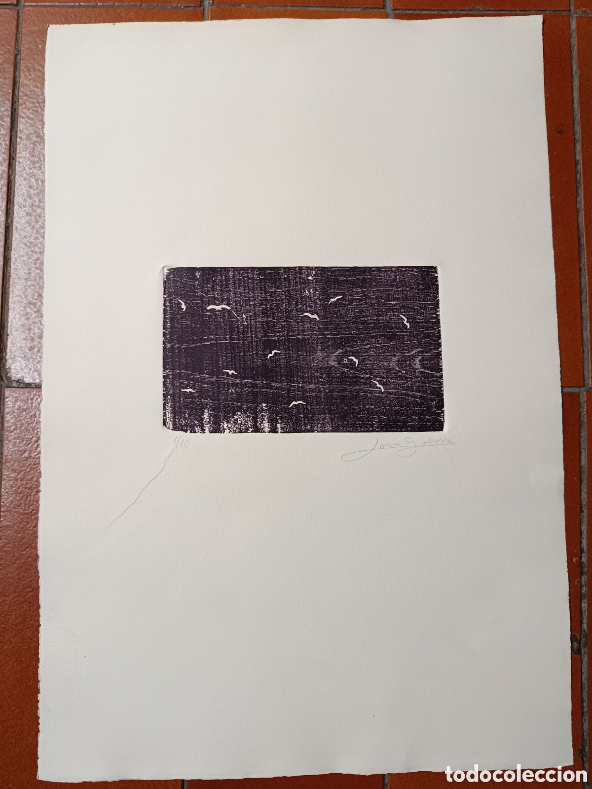Arte: Aguafuerte abstracto de Laura Guti&eacute;rrez - Foto 1