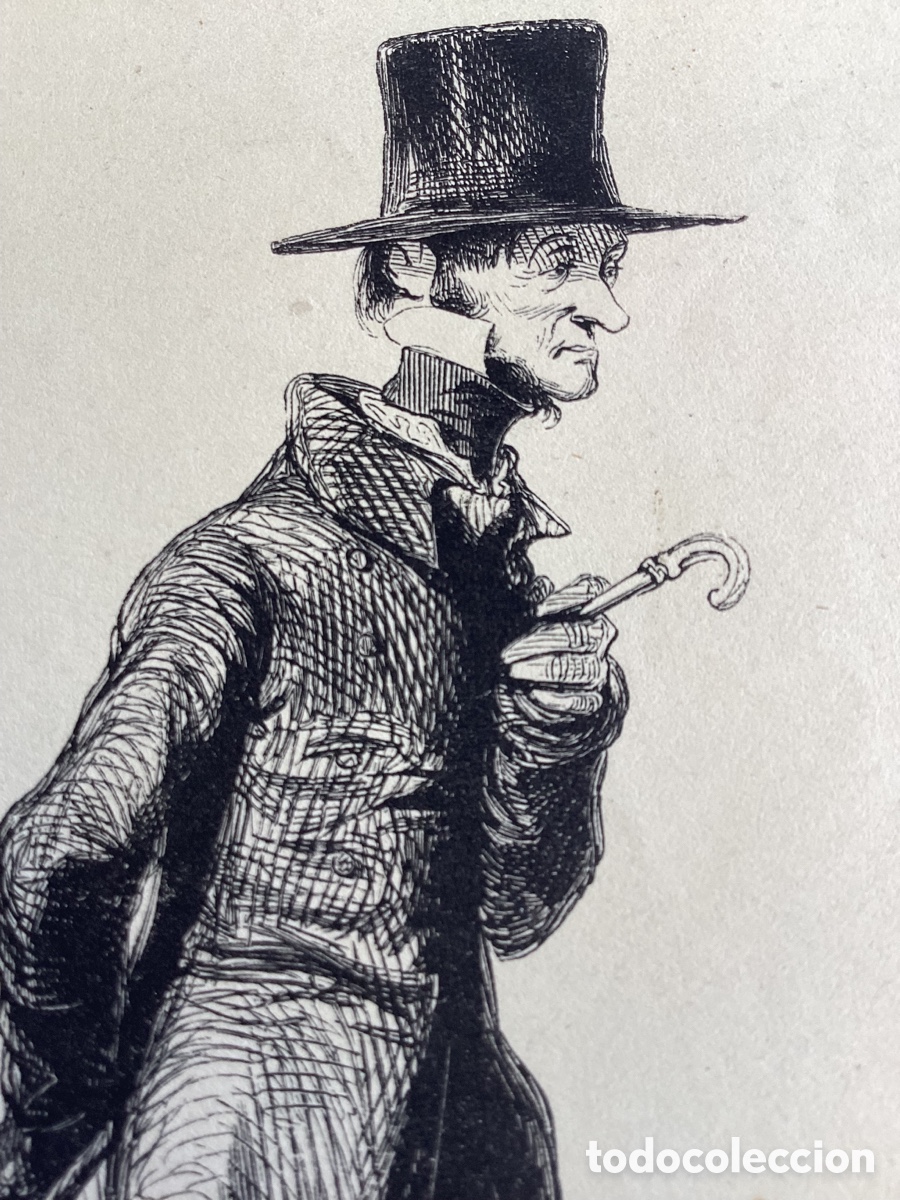 Arte: Grabado antiguo de Gavarni - Foto 2