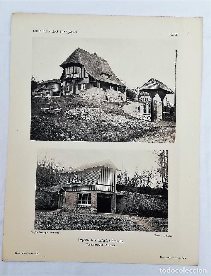 Kunst: ANTIGUA FOTOTIPIA/ OLD PHOTOTYPIE: PROPRI&Eacute;T&Eacute; DE M. LAFOND &Agrave; DEAUVILLE. 1927. EUG&Egrave;NE LECOMPTE ARCHITE