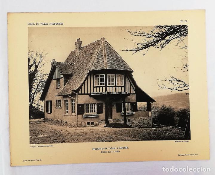Kunst: ANTIGUA FOTOTIPIA/ OLD PHOTOTYPIE: PROPRI&Eacute;T&Eacute; DE M. LAFOND &Agrave; DEAUVILLE. 1927. EUG&Egrave;NE LECOMPTE ARCHITE
