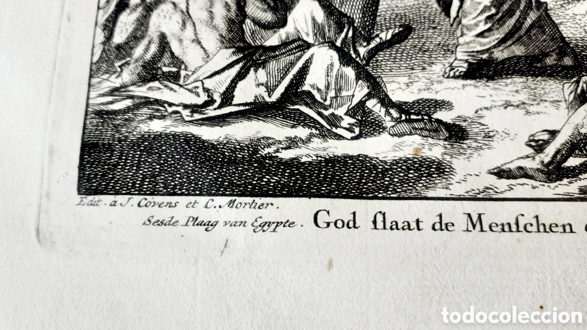 Arte: La sexta plaga de Egipto - 1704 - J. Luyken - Foto 3