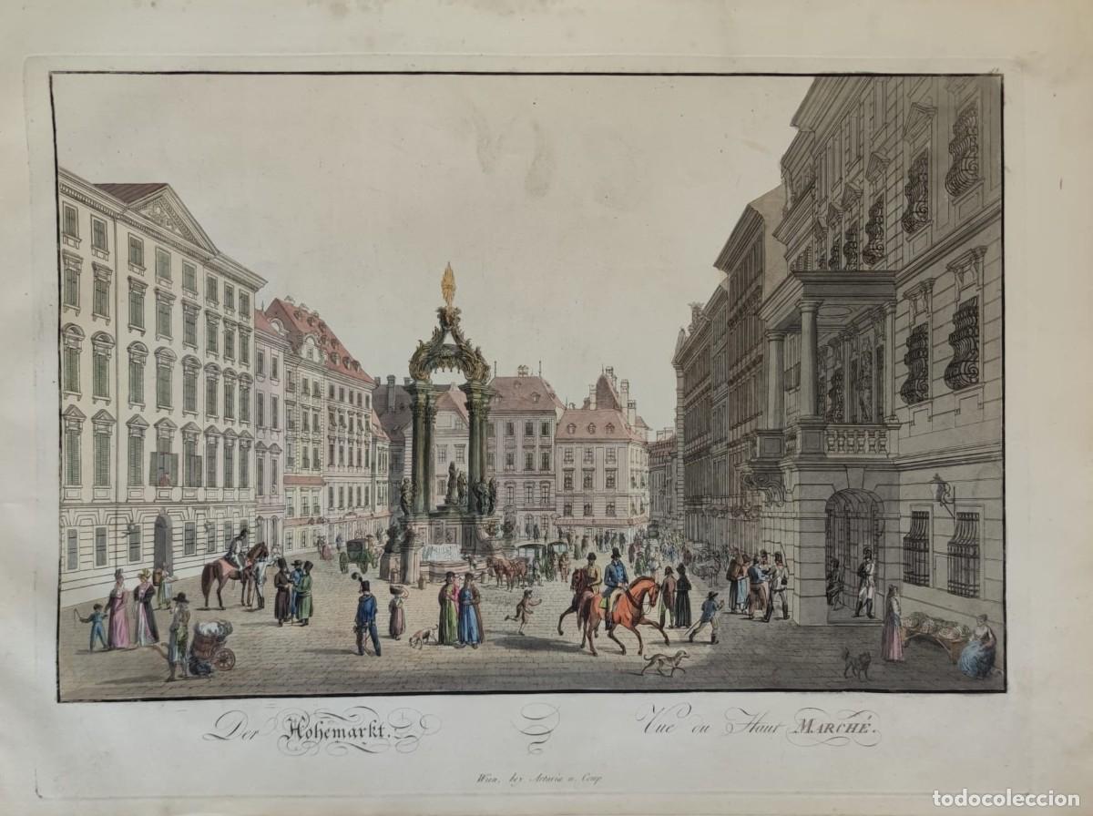 Arte: grabado siglo XVIII viena - Foto 1