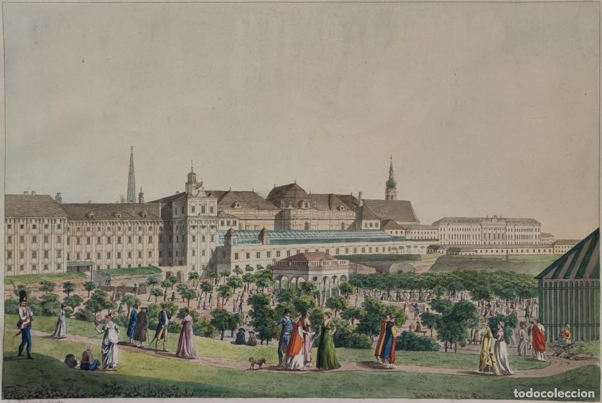 Arte: grabado siglo XVIII viena - Foto 2