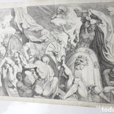 Arte: THEODORE VAN THULDEN - GRABADO ORIGINAL SIGLO XVII - ODISEO DE ULYSSES - PLACA NR 16