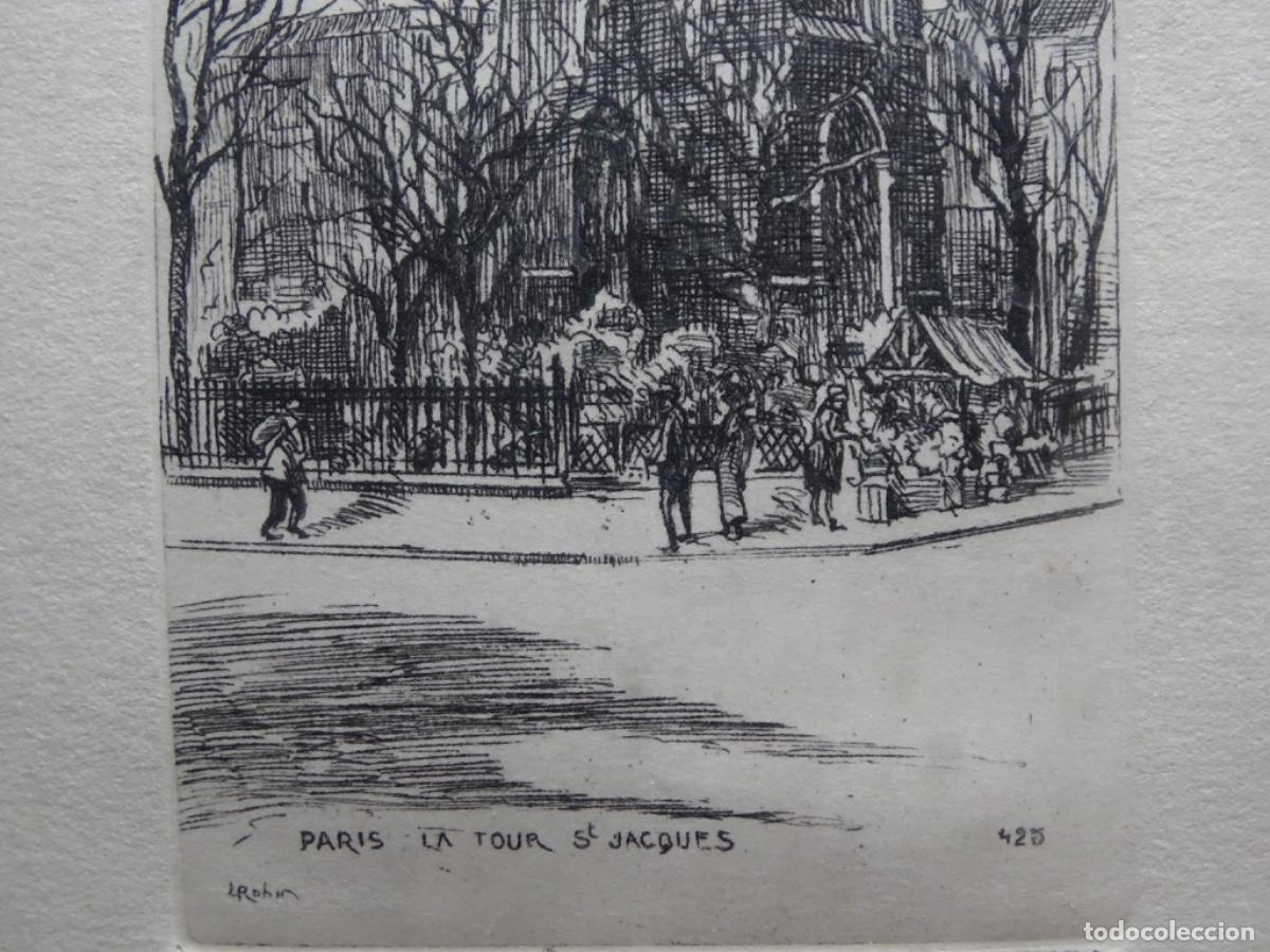 Arte: GRABADO PARIS LA TOUR SANT JACQUES. - Foto 5