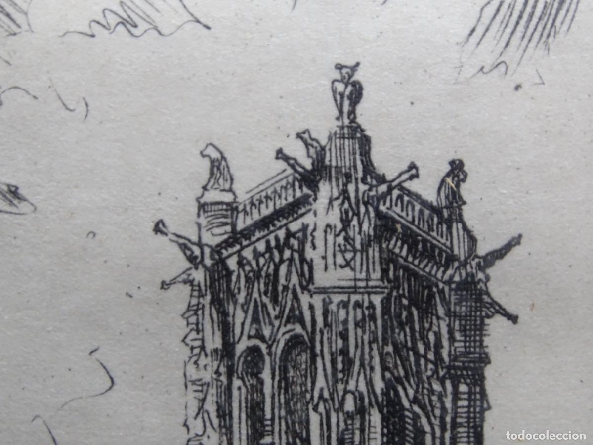 Arte: GRABADO PARIS LA TOUR SANT JACQUES. - Foto 6