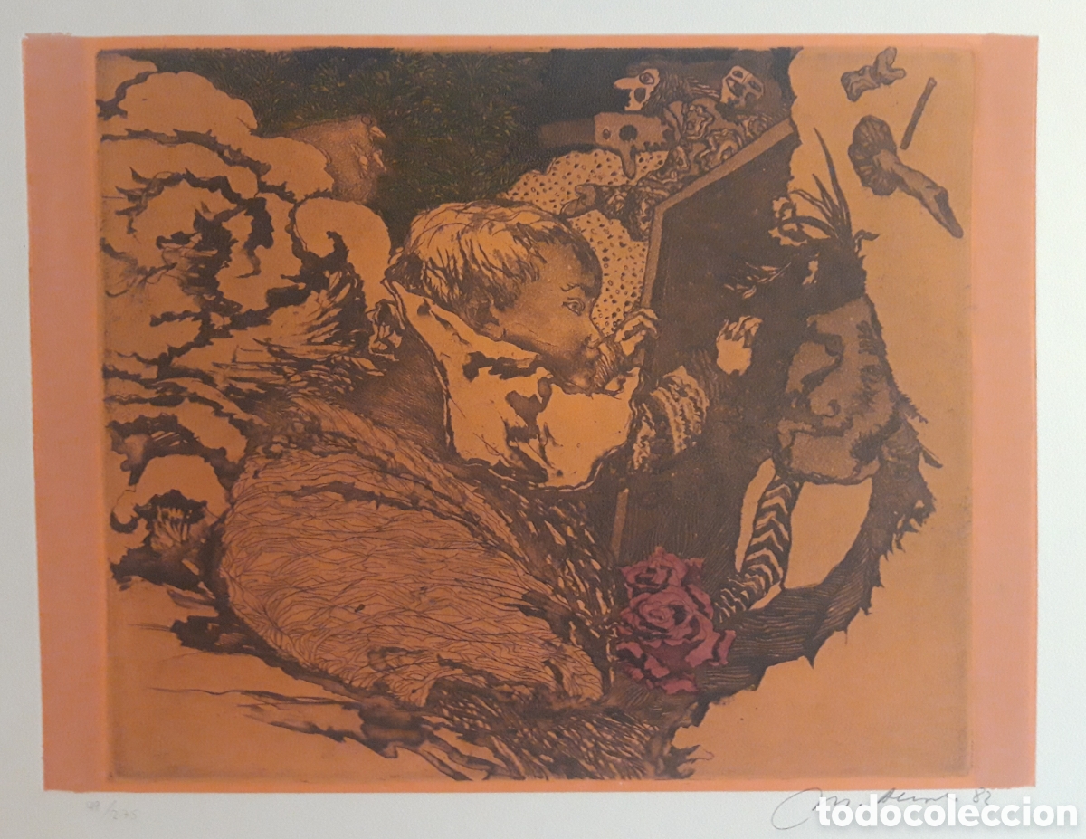 Arte: Manuel Alcorlo, grabado (1982) - Foto 1