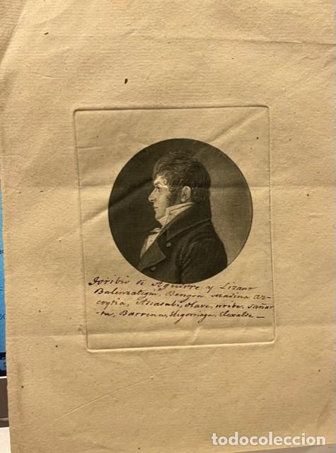 Arte: GRABADO AL ACERO S. XIX, TORIBIO DE AGUIRRE Y LIZANO