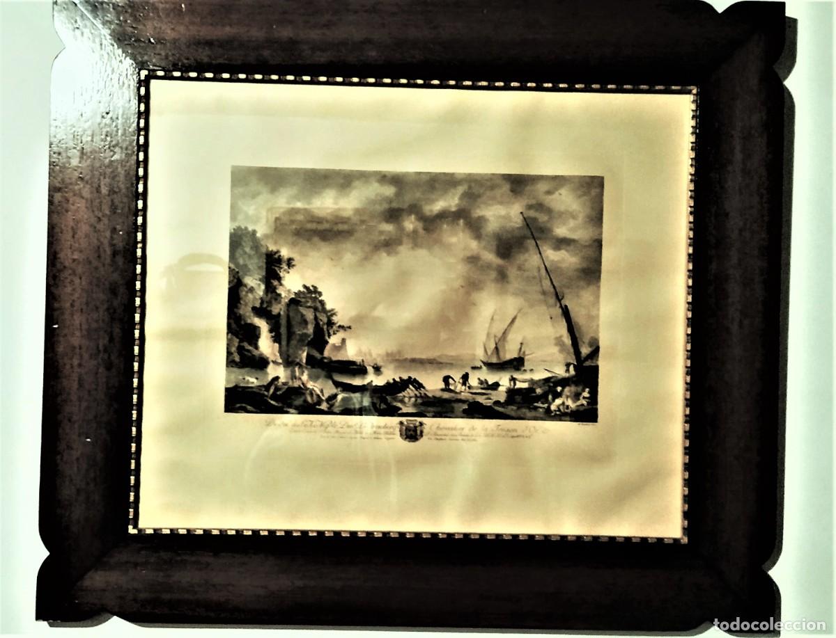 Arte: Antiguo Grabado Iluminado. - Foto 8