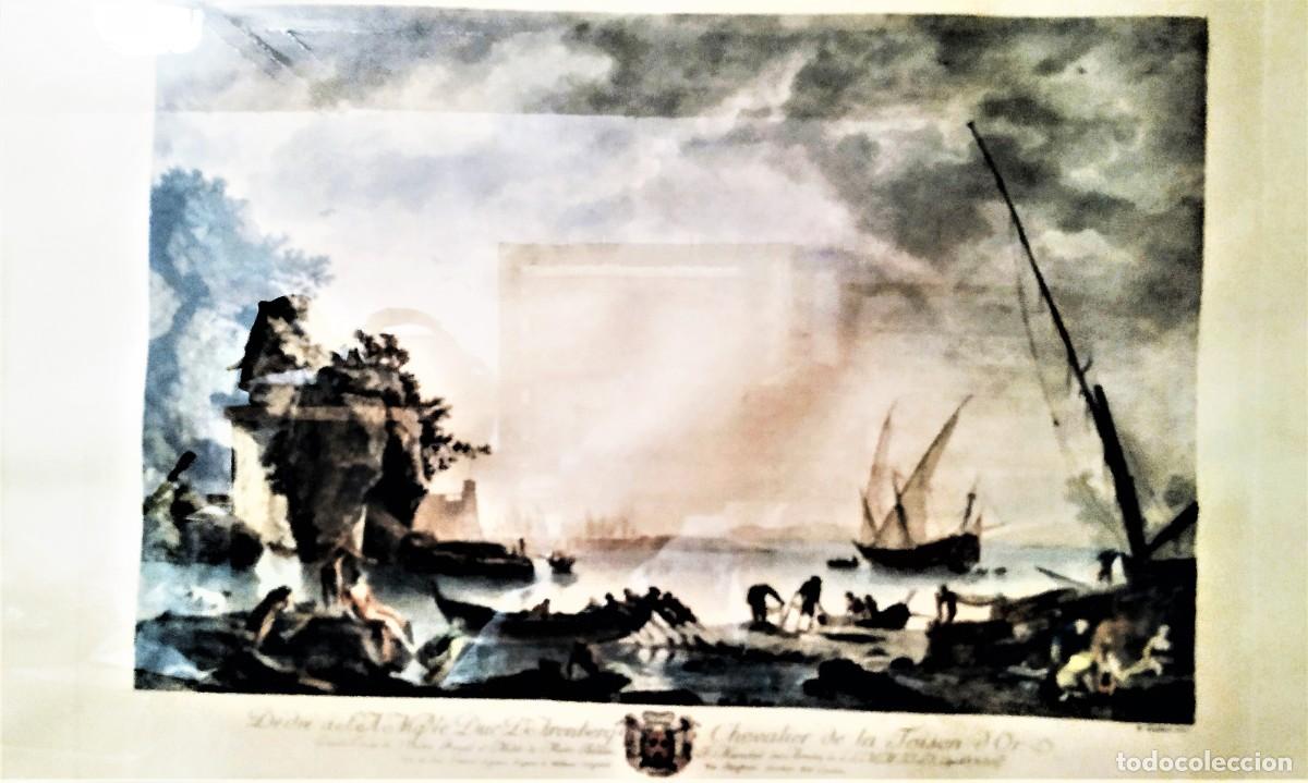 Arte: Antiguo Grabado Iluminado. - Foto 7