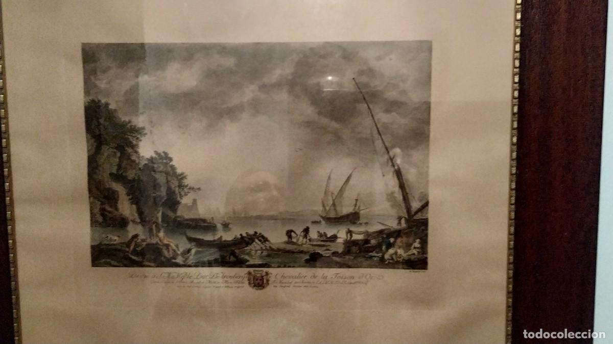 Arte: Antiguo Grabado Iluminado. - Foto 5