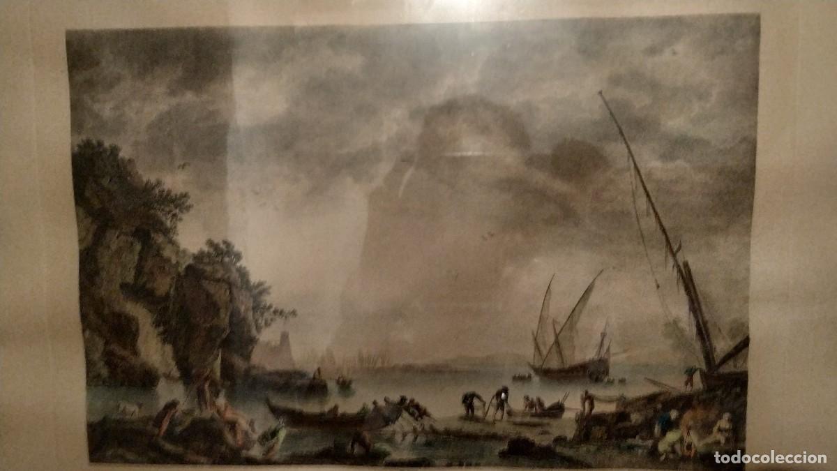 Arte: Antiguo Grabado Iluminado. - Foto 6