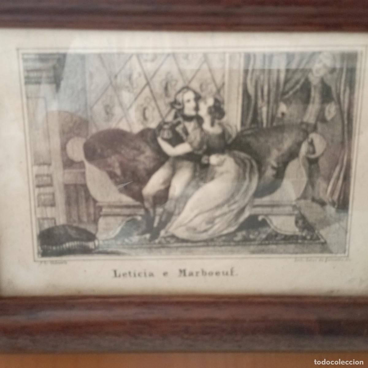 Arte: cuadro antiguo grabado - Foto 2