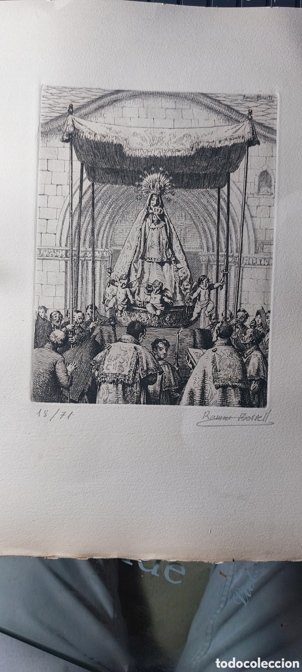 Arte: Grabado Ram&oacute;n Borrell i Pla - Foto 1