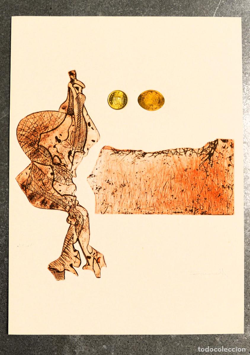 Arte: Aguafuerte y collage original de Perecoll - Foto 1