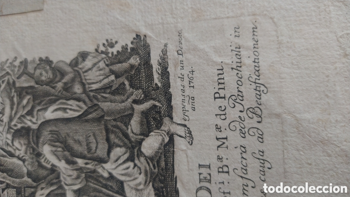 Arte: GRABADO DEL 1764 - Foto 3