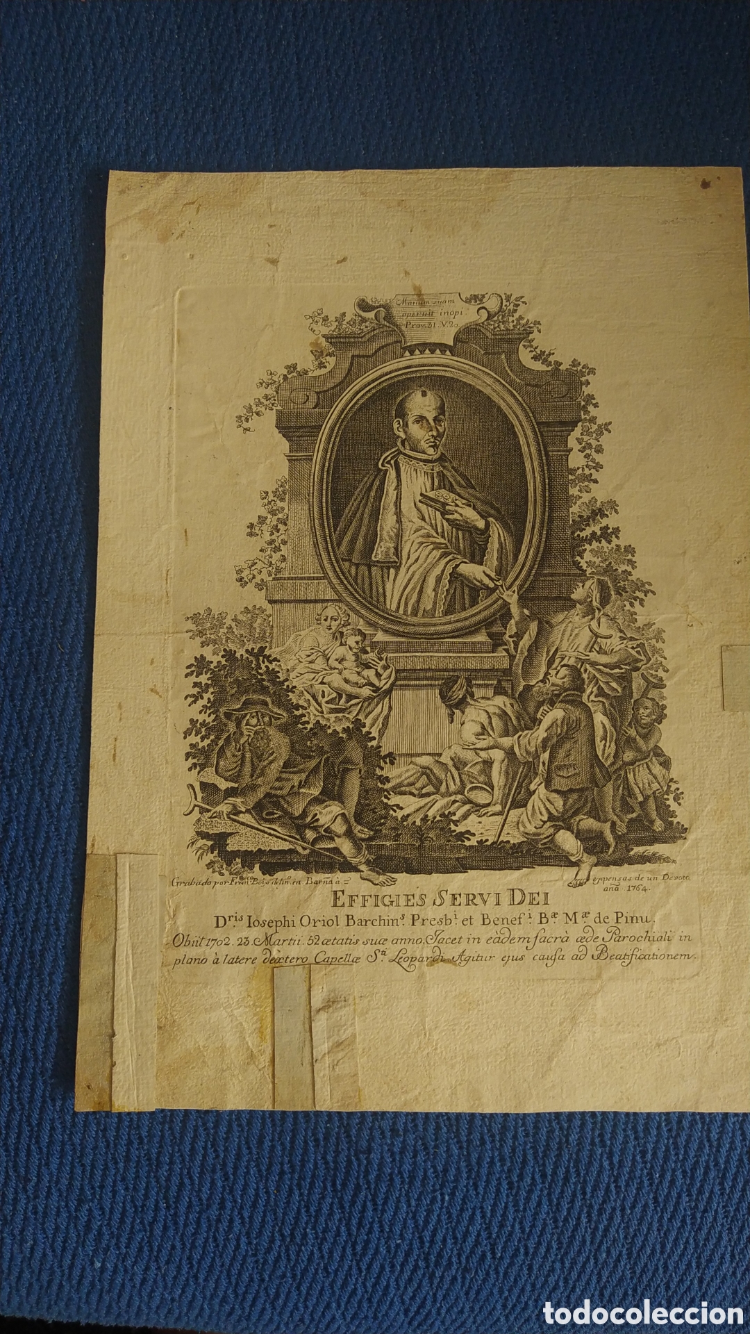 Arte: GRABADO DEL 1764 - Foto 1