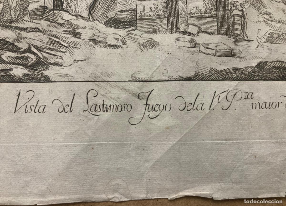 Arte: Grabado del incendio de la Plaza Mayor en 1790 - Foto 5