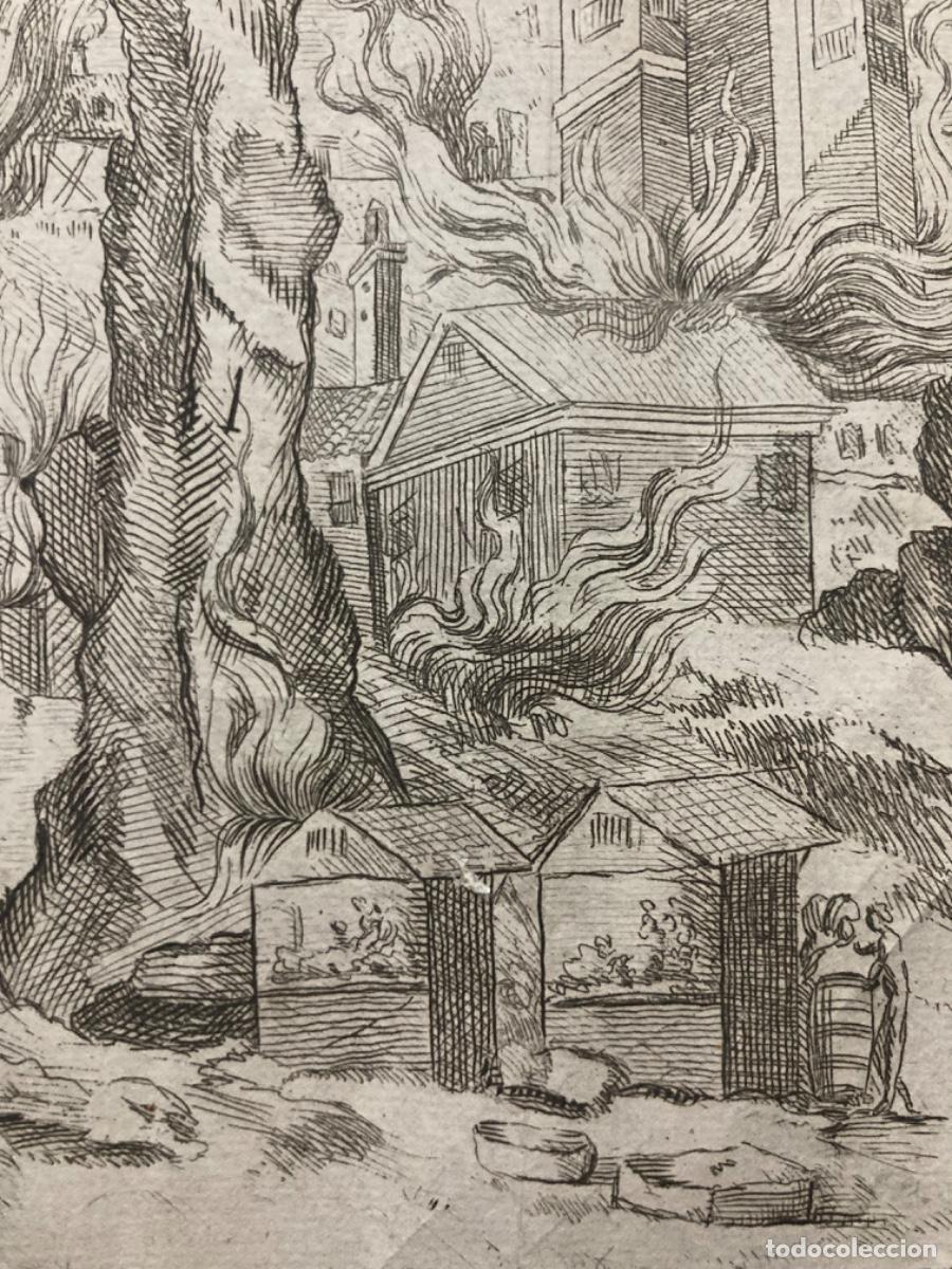 Arte: Grabado del incendio de la Plaza Mayor en 1790 - Foto 8