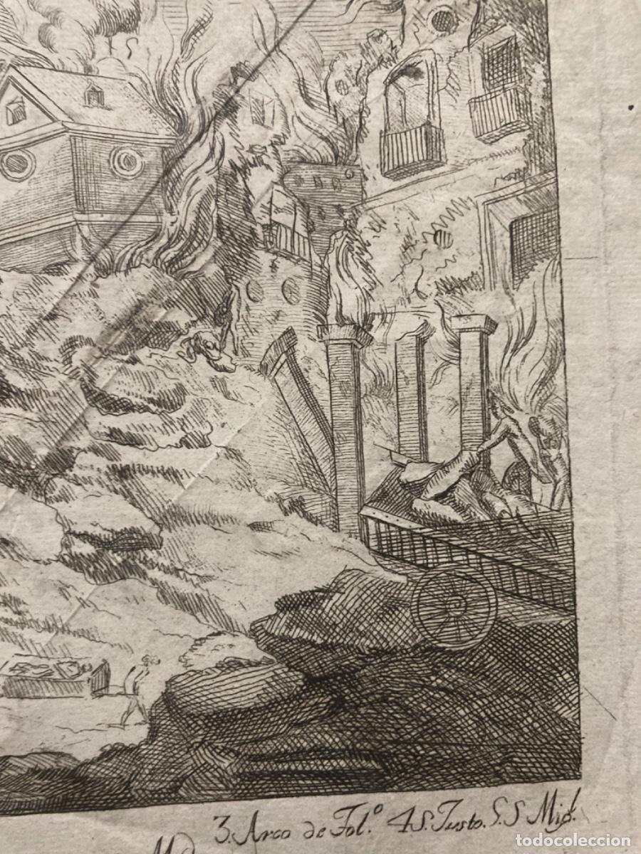 Arte: Grabado del incendio de la Plaza Mayor en 1790 - Foto 9