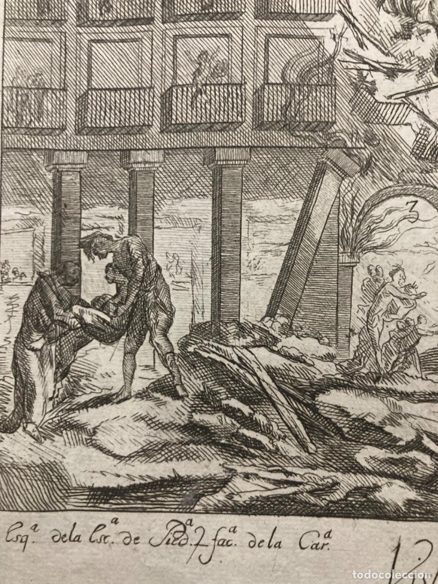 Arte: Grabado del incendio de la Plaza Mayor en 1790 - Foto 12