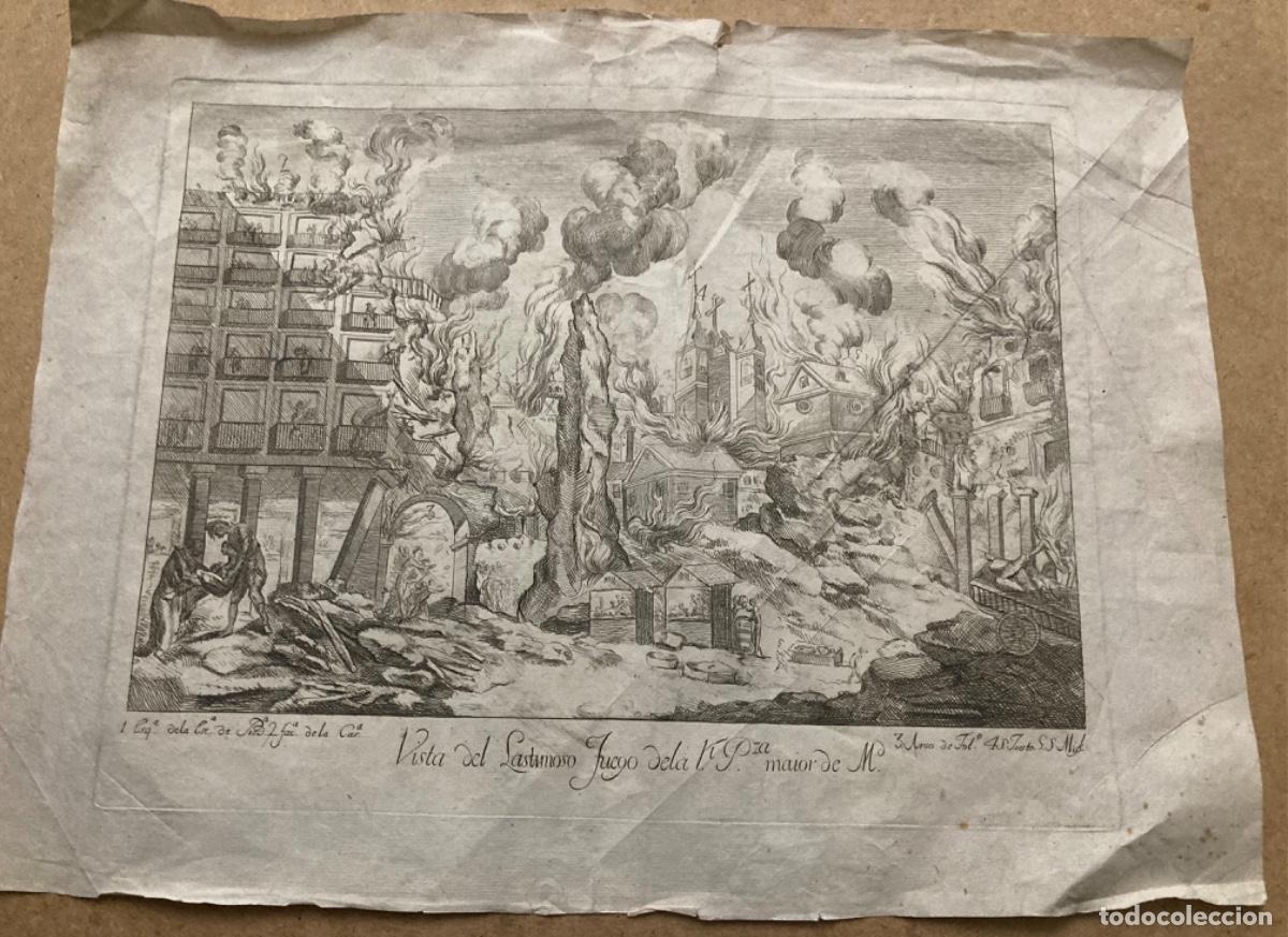 Arte: Grabado del incendio de la Plaza Mayor en 1790 - Foto 19
