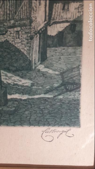 Arte: Manuel Castro Gil. Aguafuerte. La Alberca. - Foto 2
