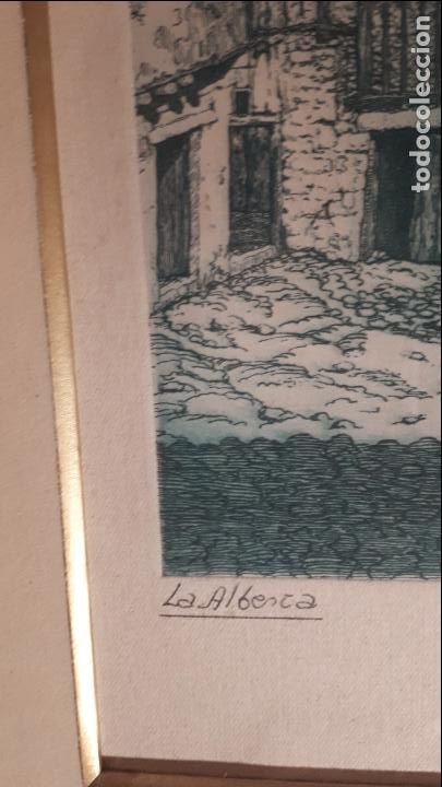 Arte: Manuel Castro Gil. Aguafuerte. La Alberca. - Foto 4