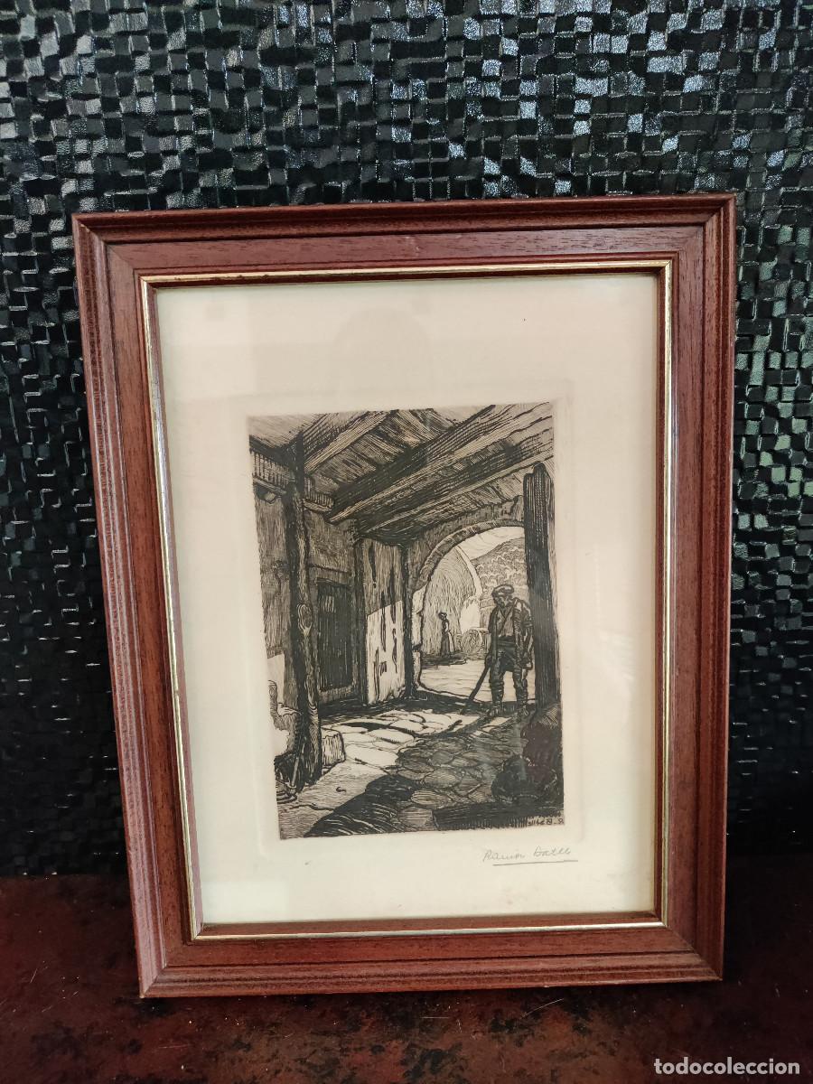 Arte: Grabado ramon Batlle 1938 Aiguafort - Foto 1