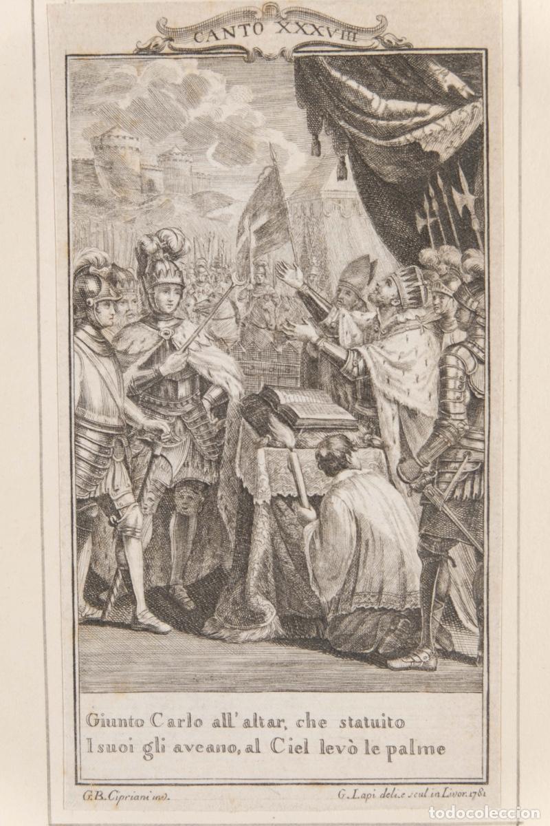 Arte: Grabado Escena b&iacute;blica 1781 - Foto 1